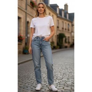 VTG GAP Classic Fit High Rise Mom Jeans | Light Wash Denim Size 14 EUC